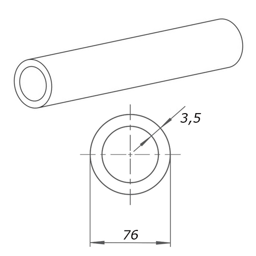 труба бесшовная 73х3,5