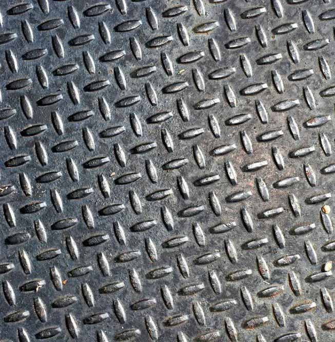 Лист 10х1500х6000 мм с рифлением «чечевица» 