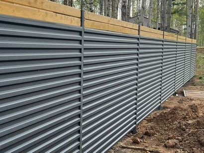 забор из профлиста