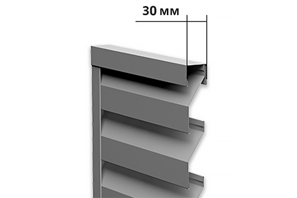 Комплект секции забора жалюзи Milan