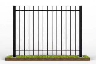Сварной забор из профильной трубы "Штакет"