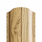 Штакетник металлический МП ELLIPSE 19x126 0,5 мм. Сосна (RAL sosna)