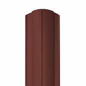 Штакетник Гранд Лайн Круглый 128 мм 0,45 RAL 3009 Оксидно-красный