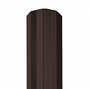 Штакетник Гранд Лайн М-образный 100 мм 0,45 RAL 8017 Шоколад — двусторонний