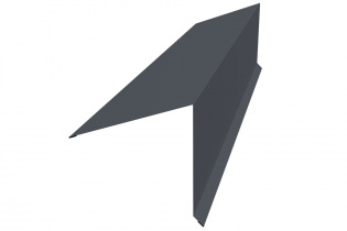 Планка конька односкатной кровли 160х180