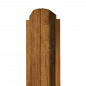 Штакетник Гранд Лайн П-образный 100 мм 0,45 Золотой дуб двусторонний Premium