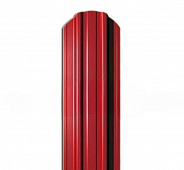 Штакетник металлический п-образный 105 мм 0,45 мм. Красный рубин (RAL 3003)