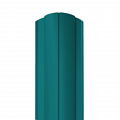 Штакетник Гранд Лайн Круглый 128 мм 0,45 RAL 5021 Морская волна