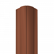 Штакетник Гранд Лайн Круглый 128 мм 0,45 RAL 8004 Коричневая медь