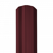 Штакетник Гранд Лайн М-образный 100 мм 0,45 RAL 3005 Красное вино Двухсторонний
