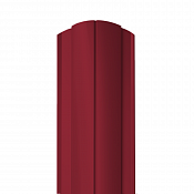 Штакетник Гранд Лайн Круглый 128 мм 0,45 RAL 3003 Рубиново-красный