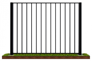 Сварной забор из профильной трубы "В рамке"