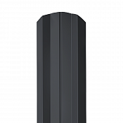 Штакетник Гранд Лайн М-образный 100 мм 0,45 RAL 7024 Серый графит