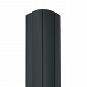 Штакетник Гранд Лайн Круглый 128 мм 0,45 RAL 7016 Темно-серый