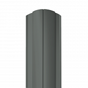 Штакетник Гранд Лайн Круглый 128 мм 0,45 RAL 7005 Мышино-серый