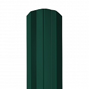 Штакетник Гранд Лайн М-образный 100 мм 0,45 RAL 6005 Зеленый мох — двухсторонний