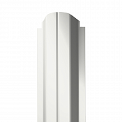  Штакетник Гранд Лайн П-образный 100 мм 0,45 RAL 9003 Белый — двусторонний