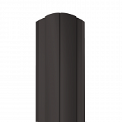 Штакетник Гранд Лайн Круглый 128 мм 0,45 RAL 8019 Серо-коричневый