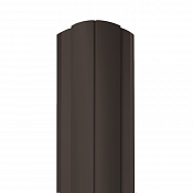 Штакетник Гранд Лайн Круглый 128 мм 0,45 RR 32 Темно-коричневый