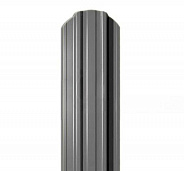 Штакетник металлический п-образный 105 мм 0,45 мм. Серый (RAL 7004)