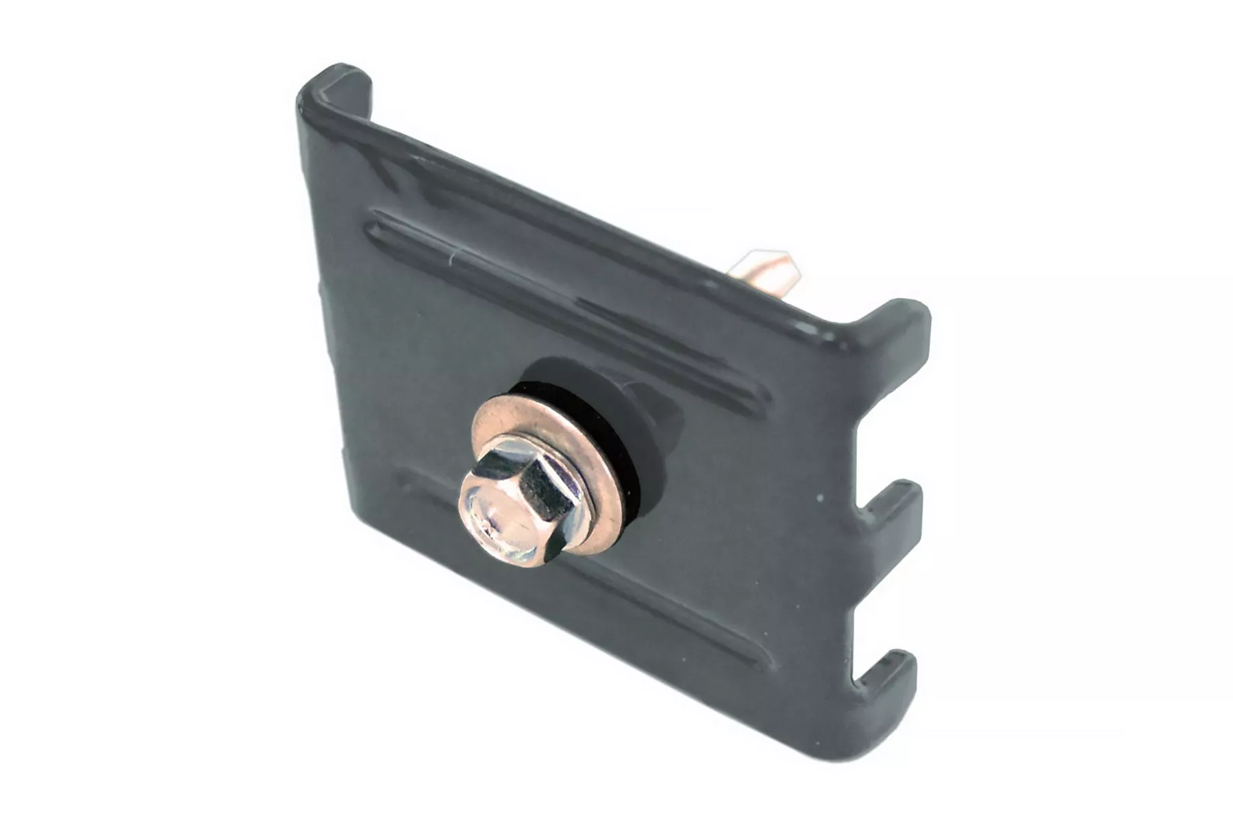 Крепление скоба RAL 7024 Серый графит, саморез 5,5х32 неокрашенный